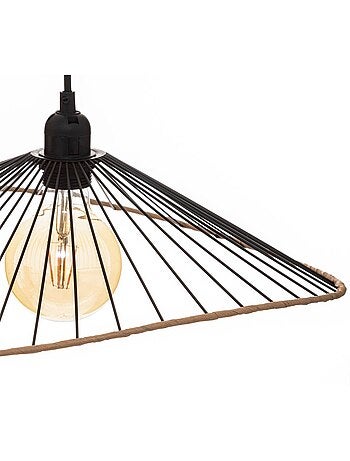 Alara lámpara colgante de metal negro d45cm
