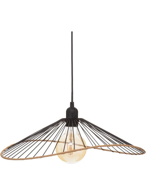 Alara lámpara colgante de metal negro d45cm - Kiabi