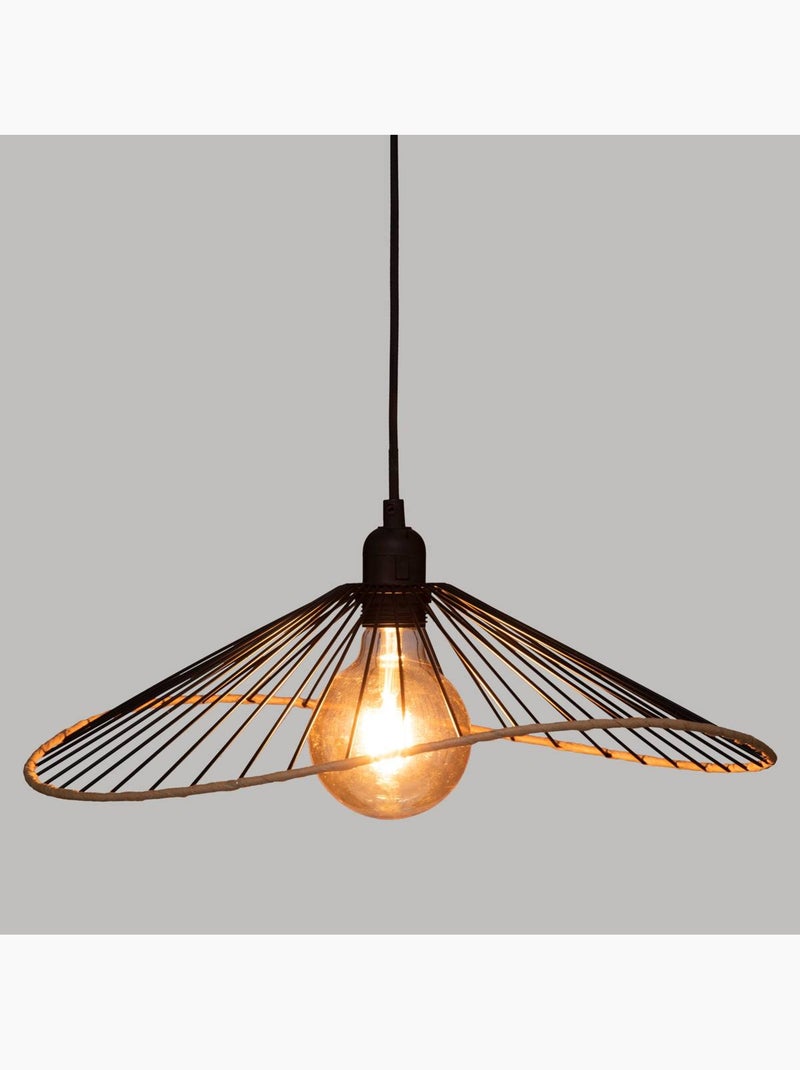 Alara lámpara colgante de metal negro d45cm Negro - Kiabi