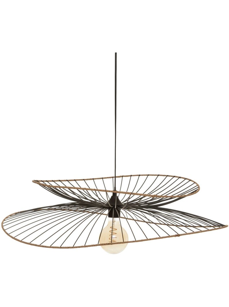 Alara lámpara colgante de metal negro d70cm Negro - Kiabi