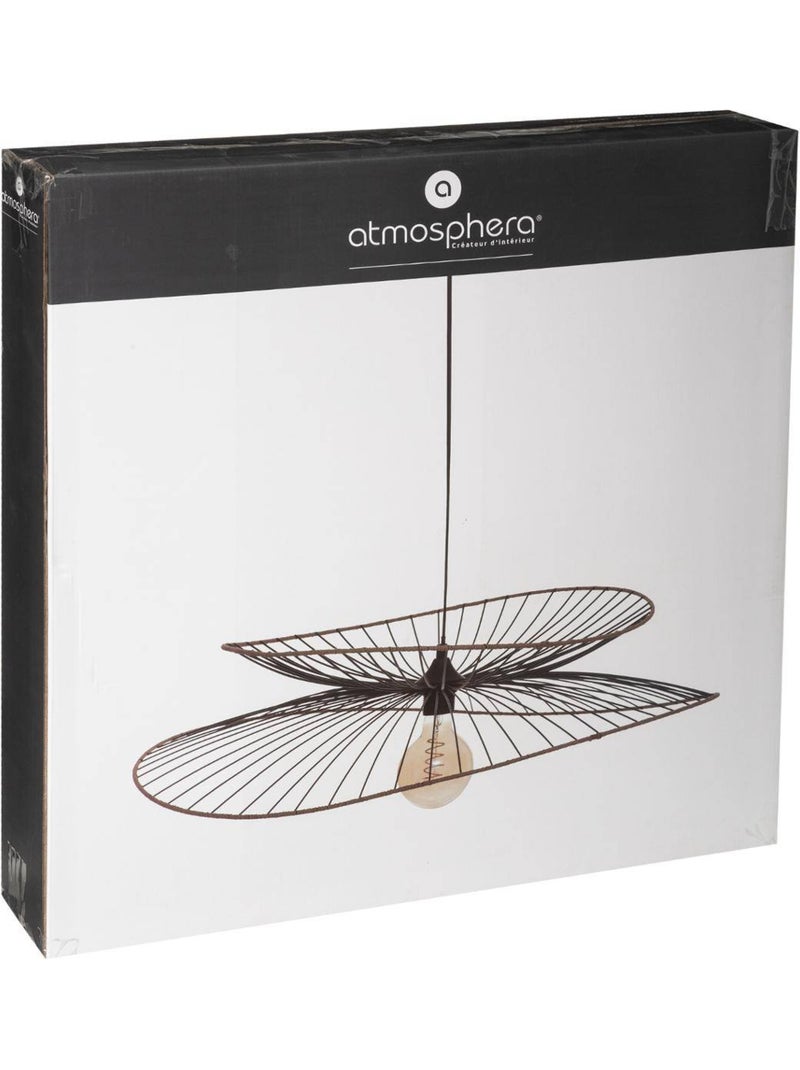Alara lámpara colgante de metal negro d70cm Negro - Kiabi