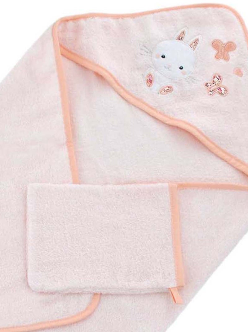 Albornoz con guante Lapinou Rosa claro - Kiabi