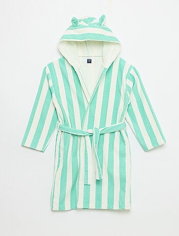 Albornoz de baño a rayas