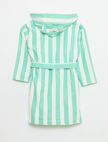 Albornoz de baño a rayas