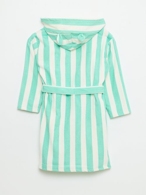 Albornoz de baño a rayas - Kiabi