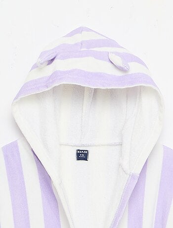 Albornoz de baño a rayas