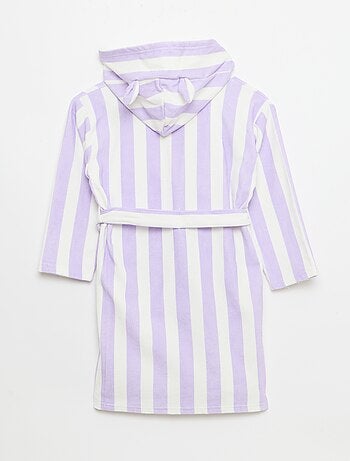 Albornoz de baño a rayas