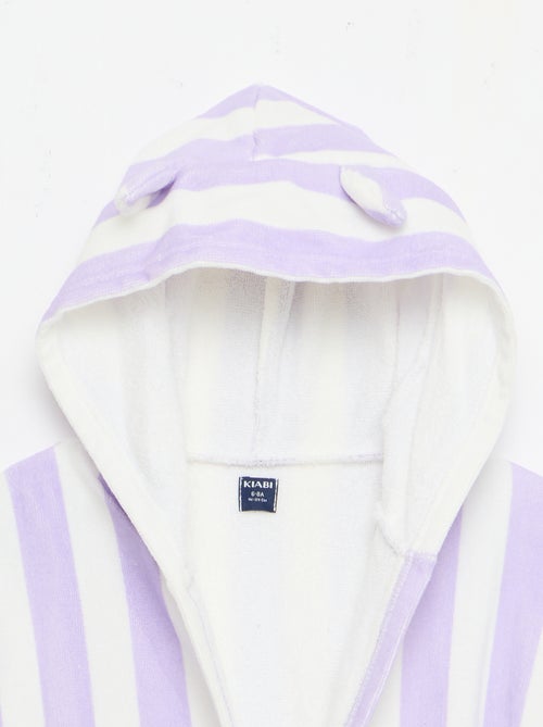 Albornoz de baño a rayas - Kiabi