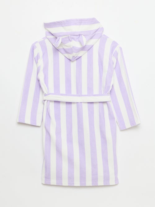 Albornoz de baño a rayas - Kiabi