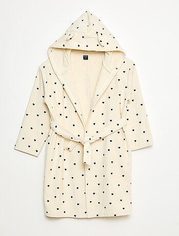 Albornoz de baño de rizo de algodón