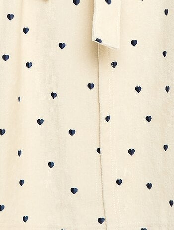 Albornoz de baño de rizo de algodón