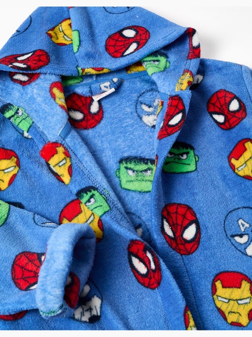 Albornoz de polar coral con motivo avengers - Kiabi