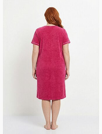 Albornoz de rizo de algodón liso con cremallera - Afibel