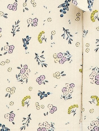 Albornoz estampado de felpa de algodón