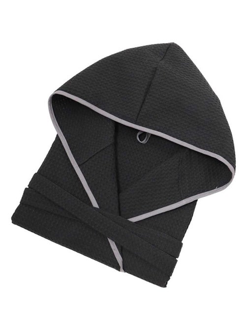 Albornoz infantil unisex de algodón con tejido de panal JADOU - Kiabi Albornoz infantil unisex de algodón con tejido de panal JADOU - Kiabi