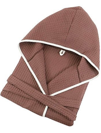 Albornoz infantil unisex de algodón con tejido de panal JADOU