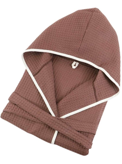 Albornoz infantil unisex de algodón con tejido de panal JADOU - Kiabi Albornoz infantil unisex de algodón con tejido de panal JADOU - Kiabi
