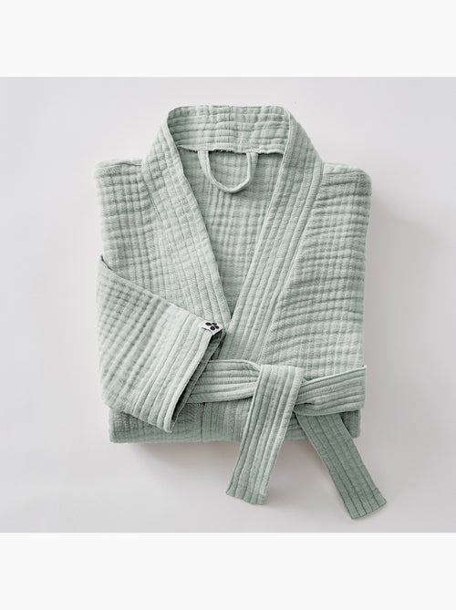 Albornoz kimono unisex de cuádruple gasa de algodón 220 g/m² - Kiabi Albornoz kimono unisex de cuádruple gasa de algodón 220 g/m² - Kiabi