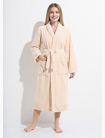 Albornoz largo de forro polar de lujo - AFIBEL