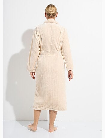 Albornoz largo de forro polar de lujo - AFIBEL