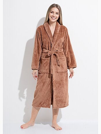 Albornoz largo de forro polar de lujo - AFIBEL