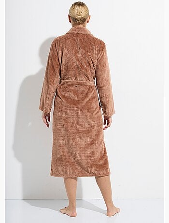 Albornoz largo de forro polar de lujo - AFIBEL