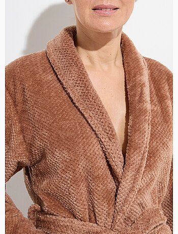 Albornoz largo de forro polar de lujo - AFIBEL