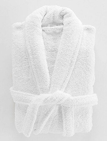 Albornoz liso con cuello chal