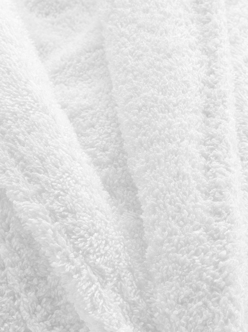 Albornoz liso con cuello chal Blanco - Kiabi