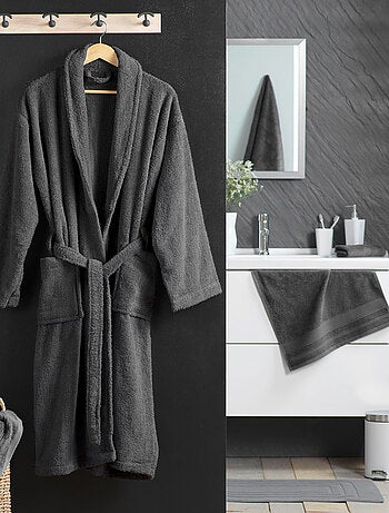 Albornoz liso con cuello chal