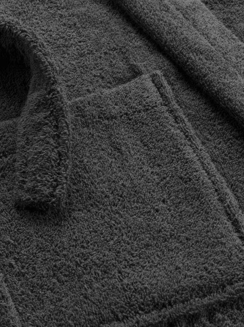 Albornoz liso con cuello chal - Kiabi