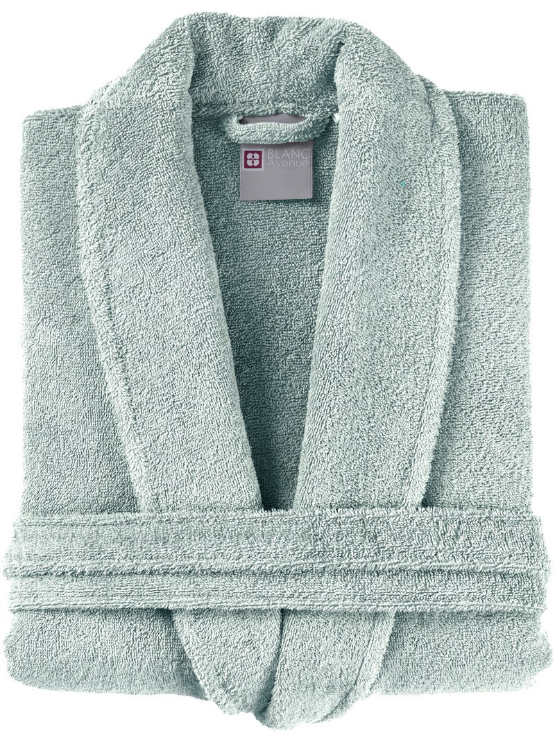 Albornoz mujer 100% algodón Verde agua - Kiabi