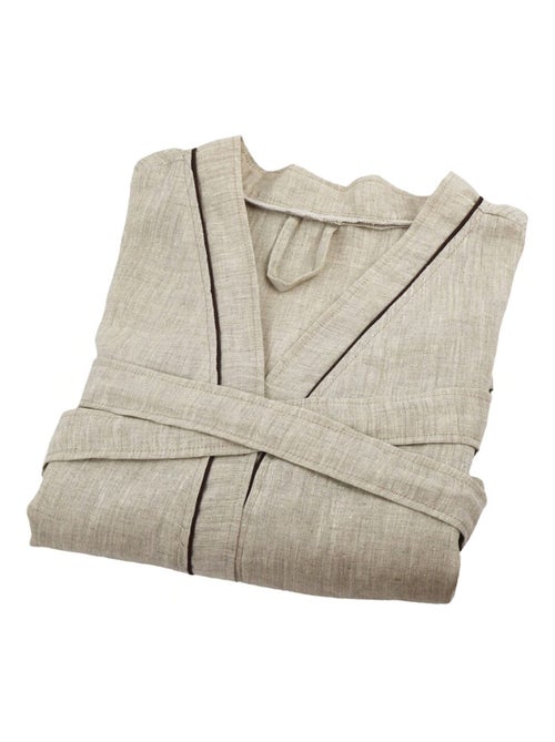 Albornoz unisex 100% lino natural - Kiabi Albornoz unisex 100% lino natural - Kiabi