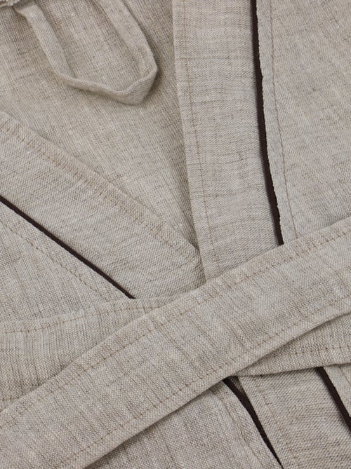 Albornoz unisex 100% lino natural - Kiabi Albornoz unisex 100% lino natural - Kiabi