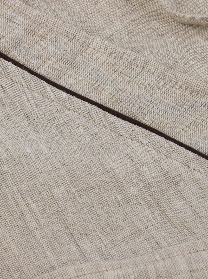 Albornoz unisex 100% lino natural Beige - Kiabi