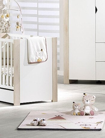 Alfombra acrílica beige Tipi 130x90cm dormitorio - SAUTHON