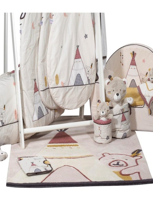 Alfombra acrílica beige Tipi 130x90cm dormitorio - SAUTHON - Kiabi
