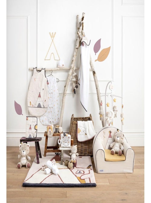 Alfombra acrílica beige Tipi 130x90cm dormitorio - SAUTHON - Kiabi