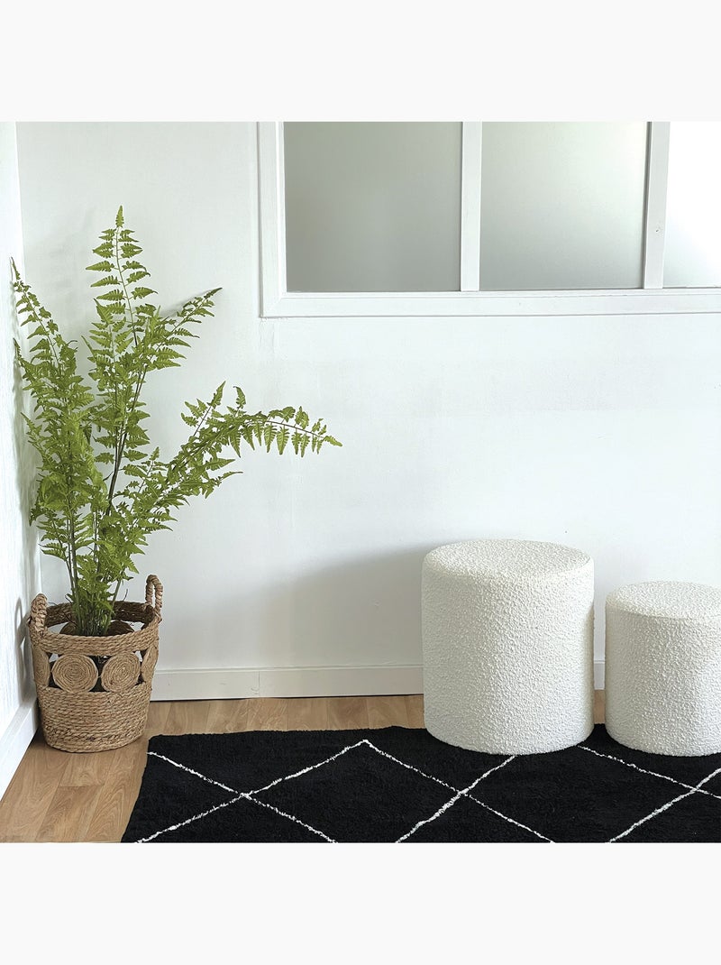 Alfombra bereber con motivos gráficos Negro - Kiabi