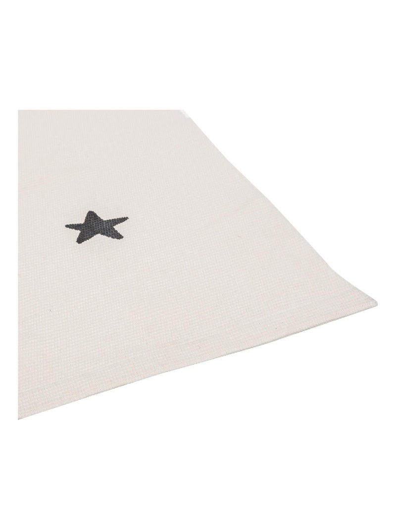 Alfombra blanda estampada Marelle Beige claro - Kiabi