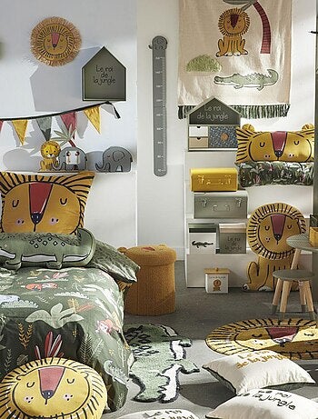 Alfombra cocodrilo de algodón con efecto tufting