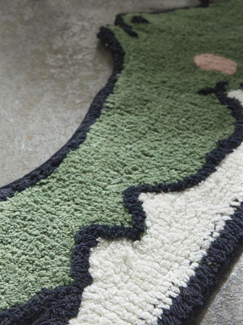 Alfombra cocodrilo de algodón con efecto tufting - Kiabi