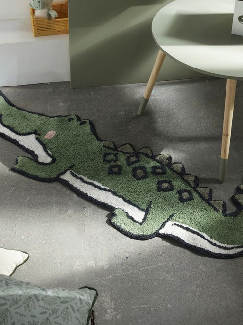 Alfombra cocodrilo de algodón con efecto tufting - Kiabi
