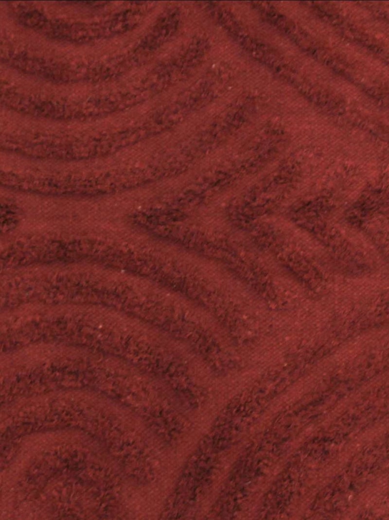 Alfombra con relieve de círculos curvos Rosa viejo - Kiabi