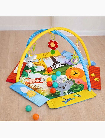 Alfombra de juego para bebé con piscina de bolas | Bo Jungle