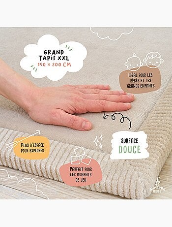 Alfombra de actividades y juego de espuma - 200x150x2,5 - Cocoon Plus | SUPERBE BEBE