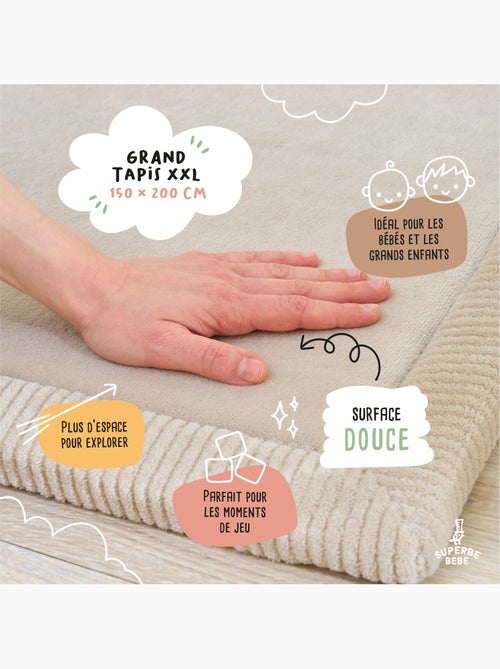 Alfombra de actividades y juego de espuma - 200x150x2,5 - Cocoon Plus | SUPERBE BEBE - Kiabi