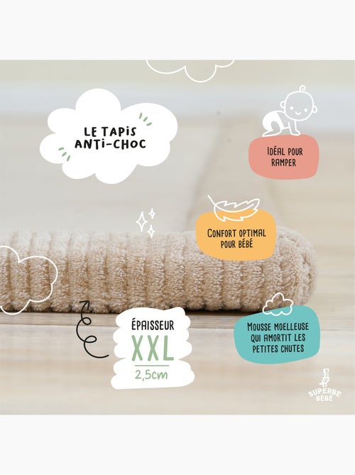 Alfombra de actividades y juego de espuma - 200x150x2,5 - Cocoon Plus | SUPERBE BEBE - Kiabi