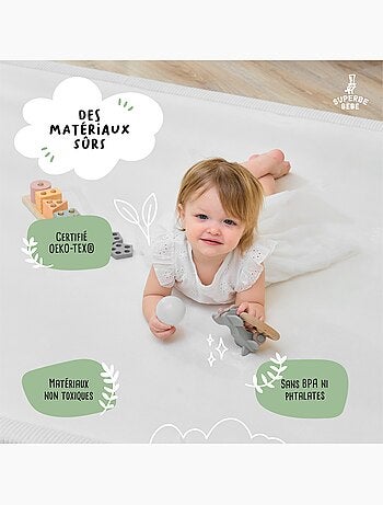 Alfombra de actividades y juego de espuma - 200x150x2,5 - Cocoon Plus | SUPERBE BEBE