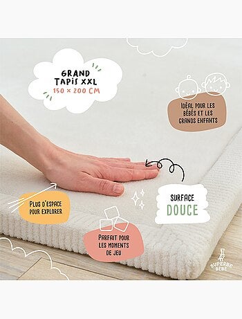 Alfombra de actividades y juego de espuma - 200x150x2,5 - Cocoon Plus | SUPERBE BEBE